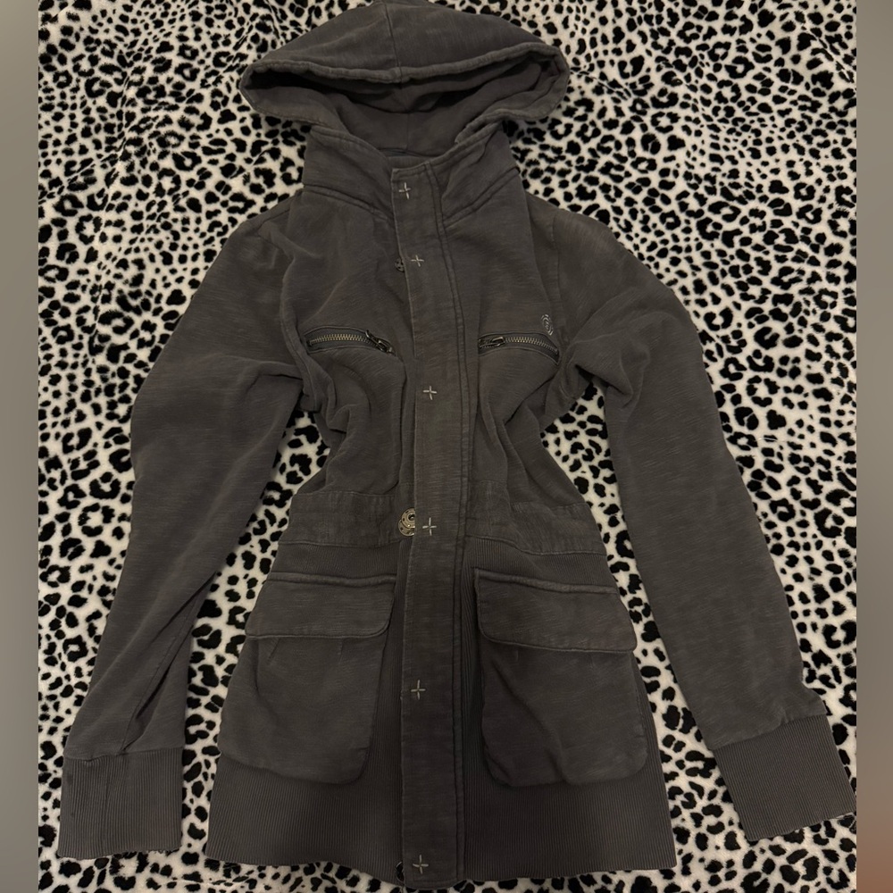 Stylish Women's Utility Jacket with Hood